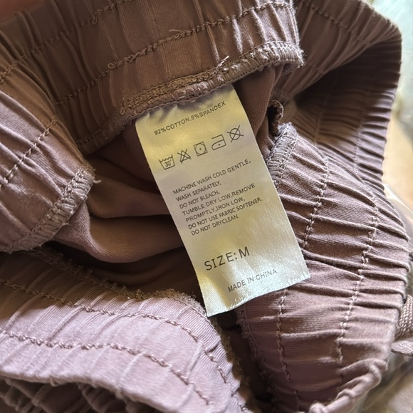 Joggers Sweatpants Mauve Dusty Purple Size Medium - Picture 10 of 10